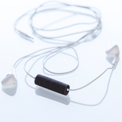 Vindbeskytter for mobilheadset, Svart