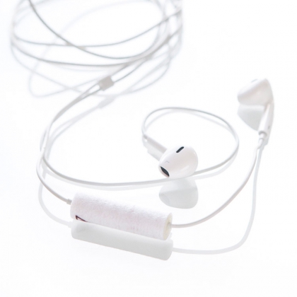 Vindbeskytter for mobilheadset, Hvit