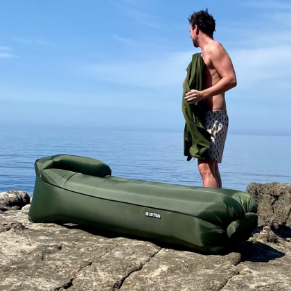 Softybag sofa, Mørkegrønn