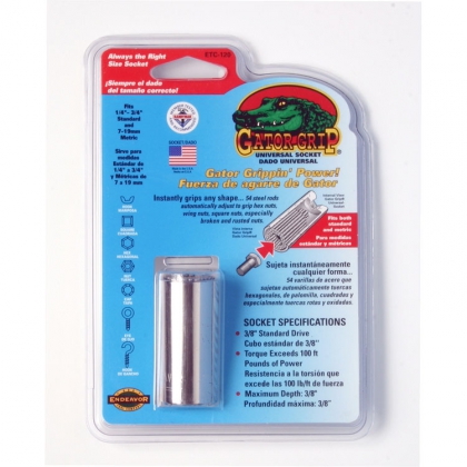 Gator Grip - Fleksibel pipenøkkel, Pipe 7-19 mm