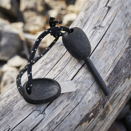 Tennstål Swedish FireSteel, Army svart