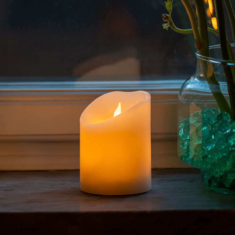 Kubbelys med blafrende flamme, 10 cm