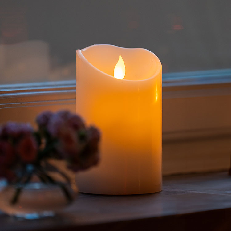 Kubbelys med blafrende flamme, 12,5 cm