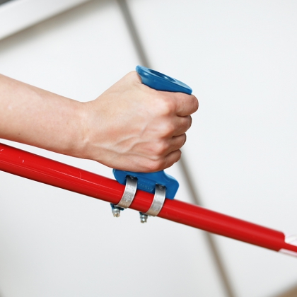 Ergonomisk håndtak til redskap, Blå