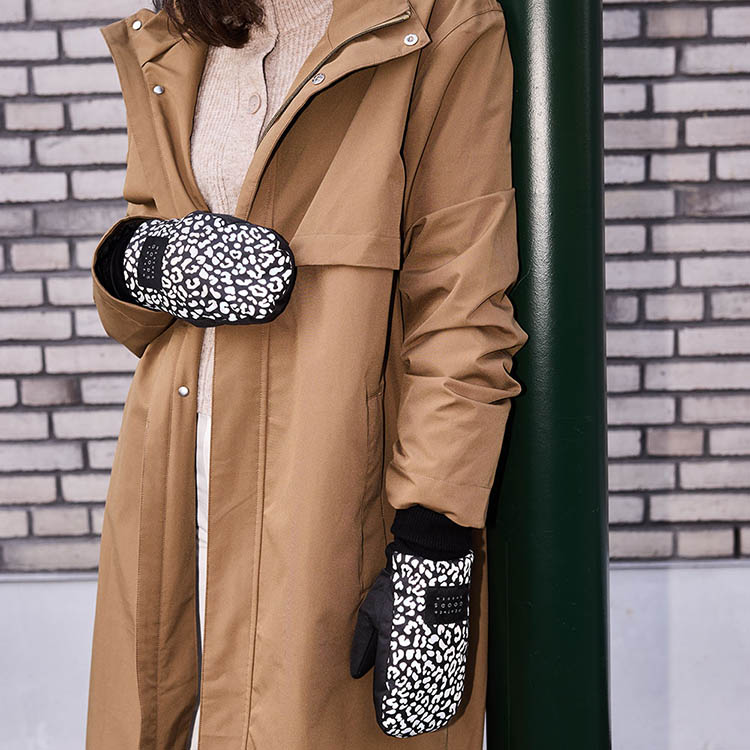 Votter med refleks, S/M Leopard