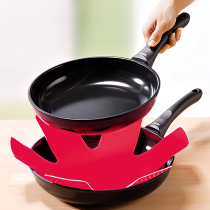 Kasserollebeskyttelse 3-pakning, Rød