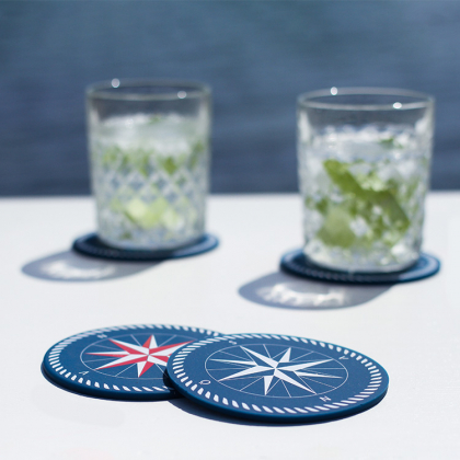 Glassbrikke i silikon, Kompassrose