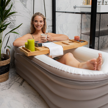 Oppblåsbart badekar Tubble, Compact 140 cm Muskat