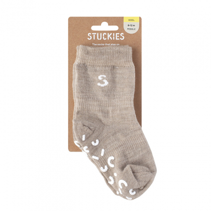 Smarte babysokker Stuckies Ull, 1-pakning Beige 22-24