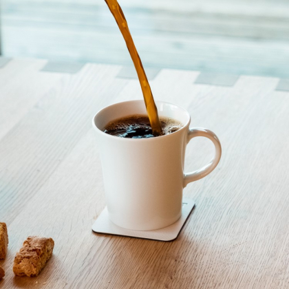 Magnetiske kaffekopper Silwy 2 stk, Hvite underlag