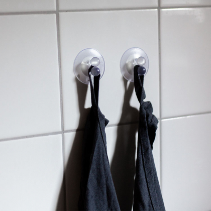 Krok med sugekopp, Gjennomsiktig, 4 stk.