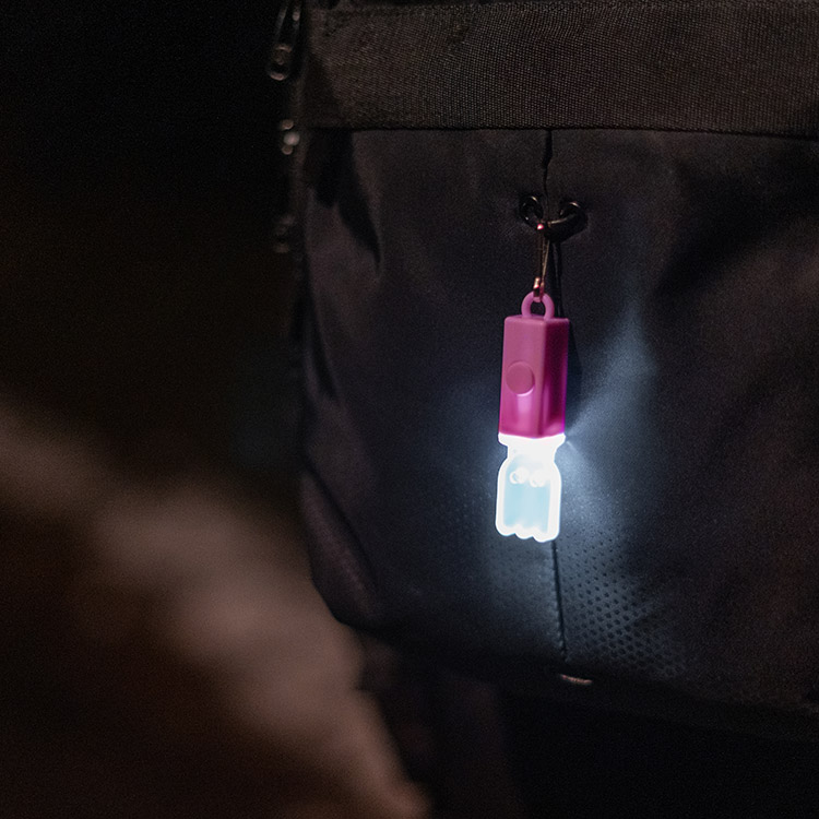 Oppladbart lys, Rosa Spøkelse Micro-USB