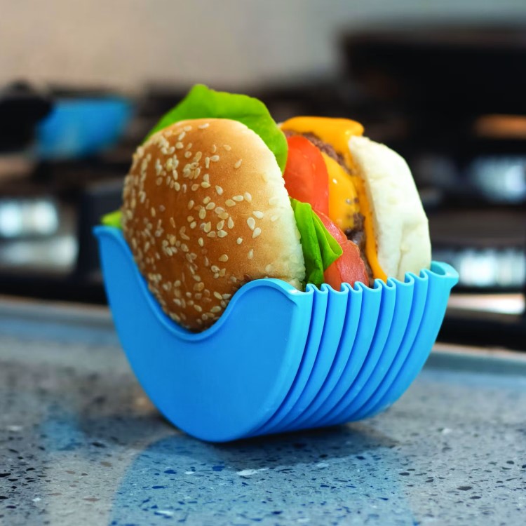 Hamburgerholder Burger Buddy, 2 stk. Blå