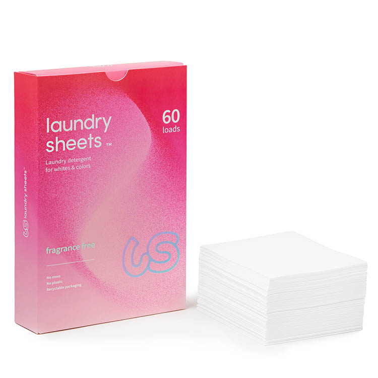 Vaskemiddelark Laundry Sheets, 60 stk. uparfymert