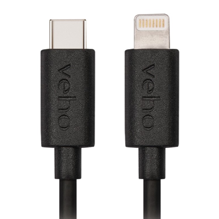 Kort USB-kabel 20 cm, USB-C til Lightning