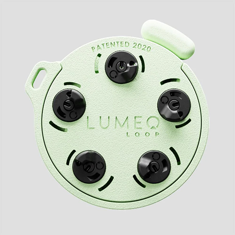 Mobiltelefonholder med tekstilfeste MoMag, Mintgrønn