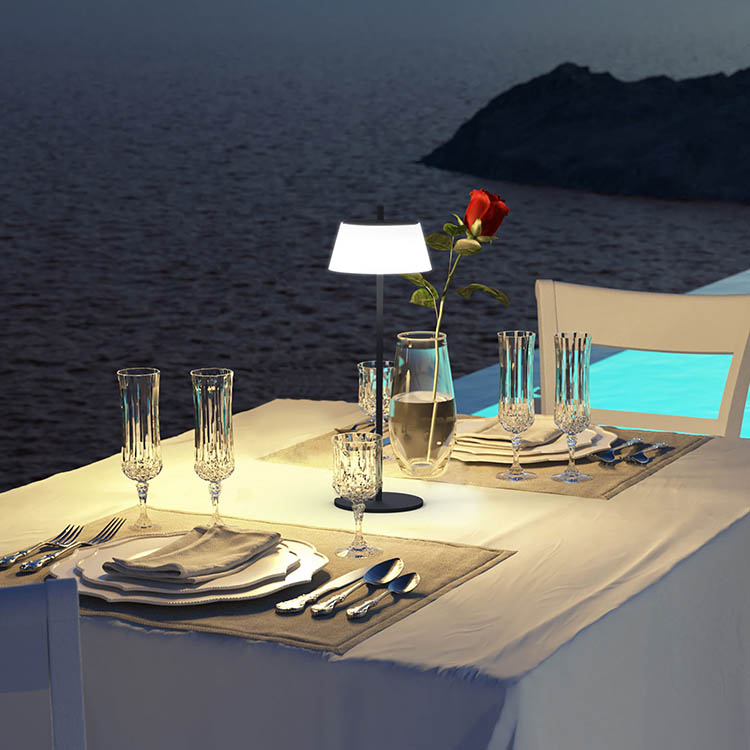 Oppladbar lampe, Molto Luce Eeden, Svart