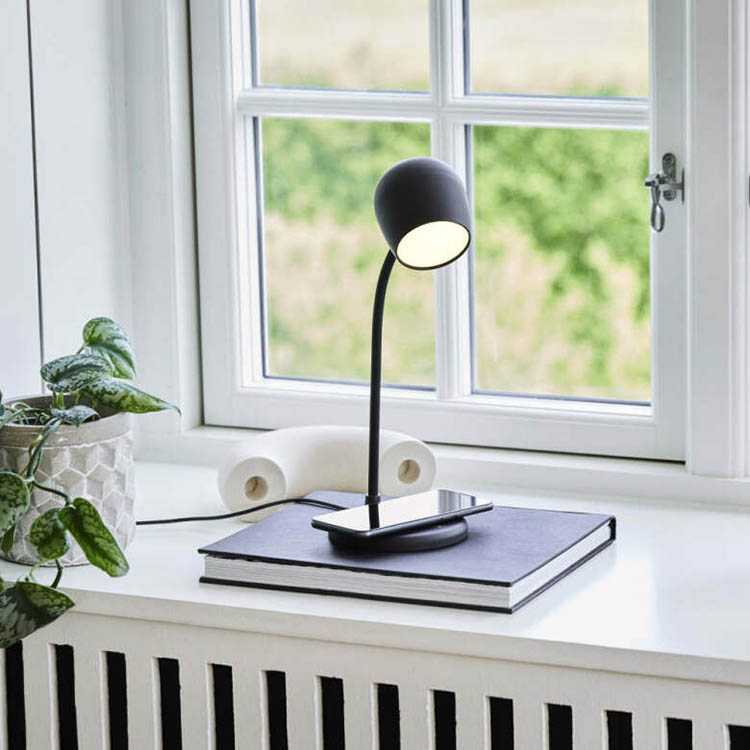 Skrivebordslampe 3-i-1 Kreafunk, Svart