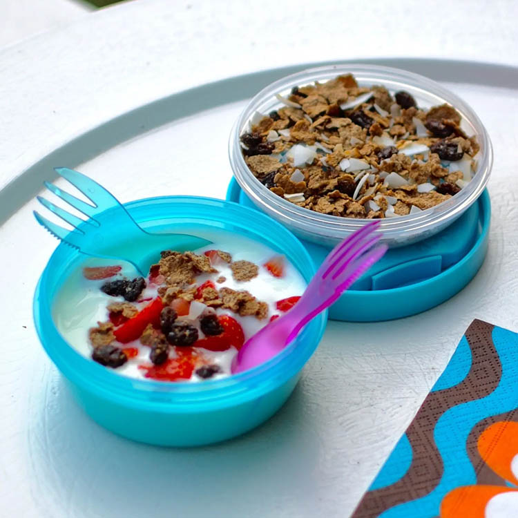 Yoghurtbeger med kjølelokk, Blå