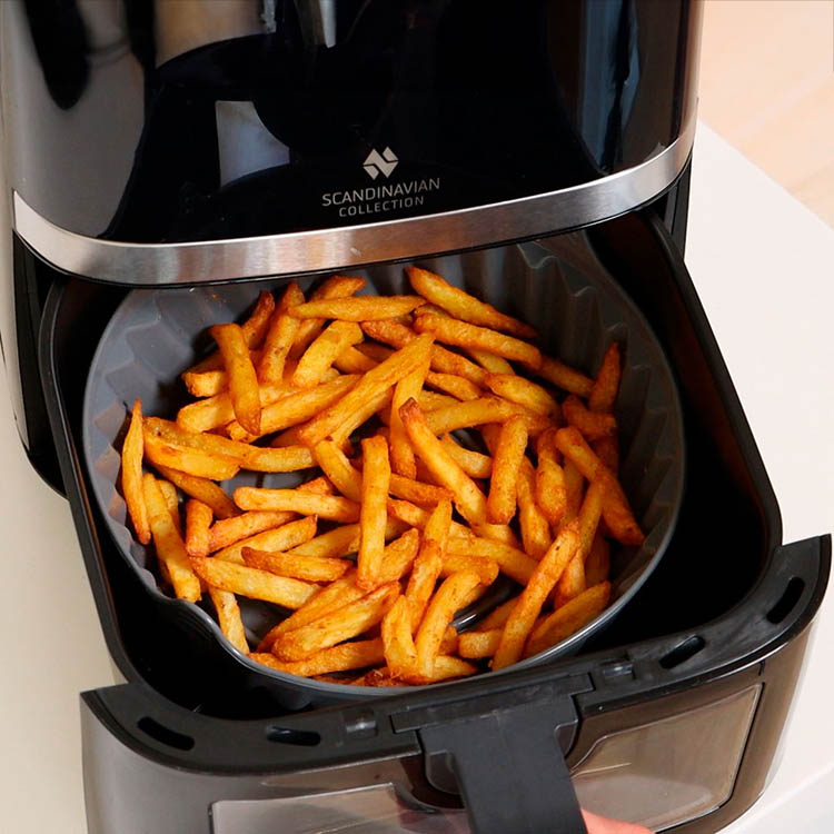 Silikonform til airfryer, rund 22 cm