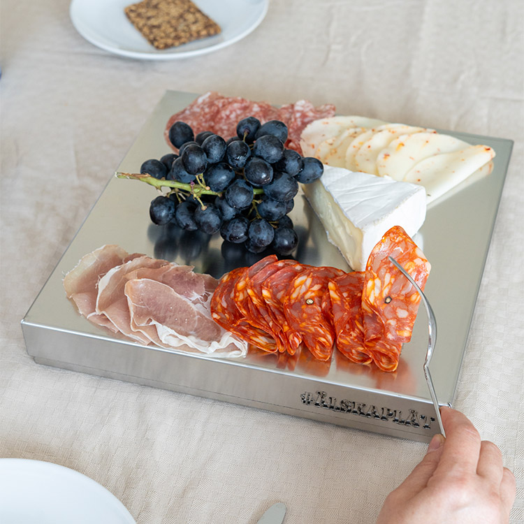 Kjølebrett i rustfritt stål, firkantet