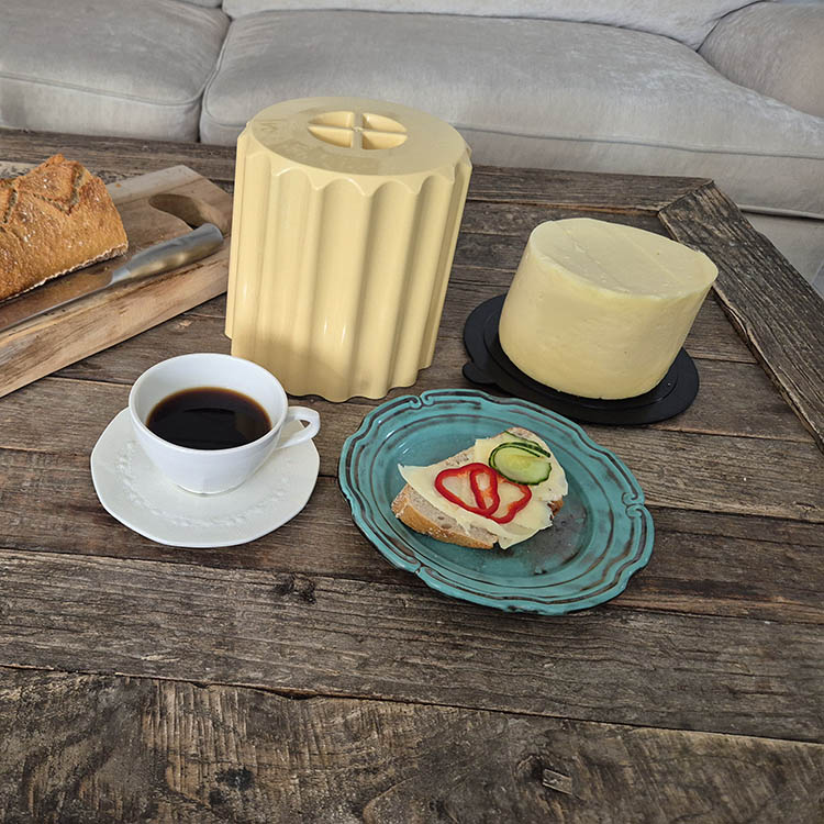 Ostebeger for runde oster, Gul