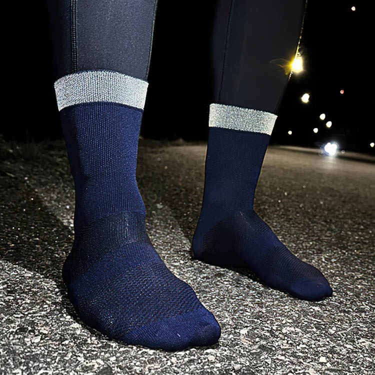 Løpesokker med refleks, Blå 42-45
