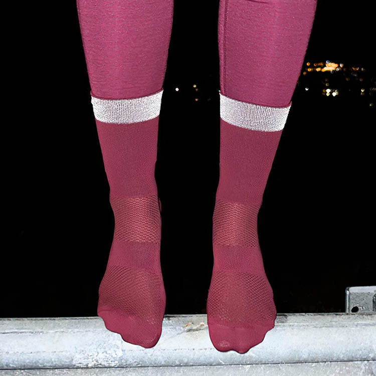 Løpesokker med refleks, Rosa 42-45