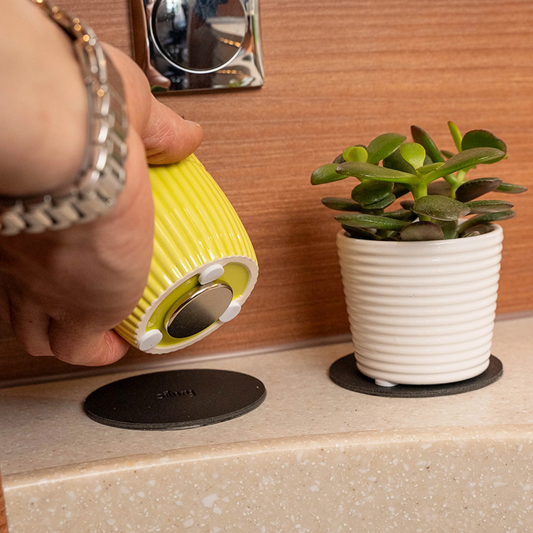 Magnetfeste for ting Silwy, 4-pakning, Svart