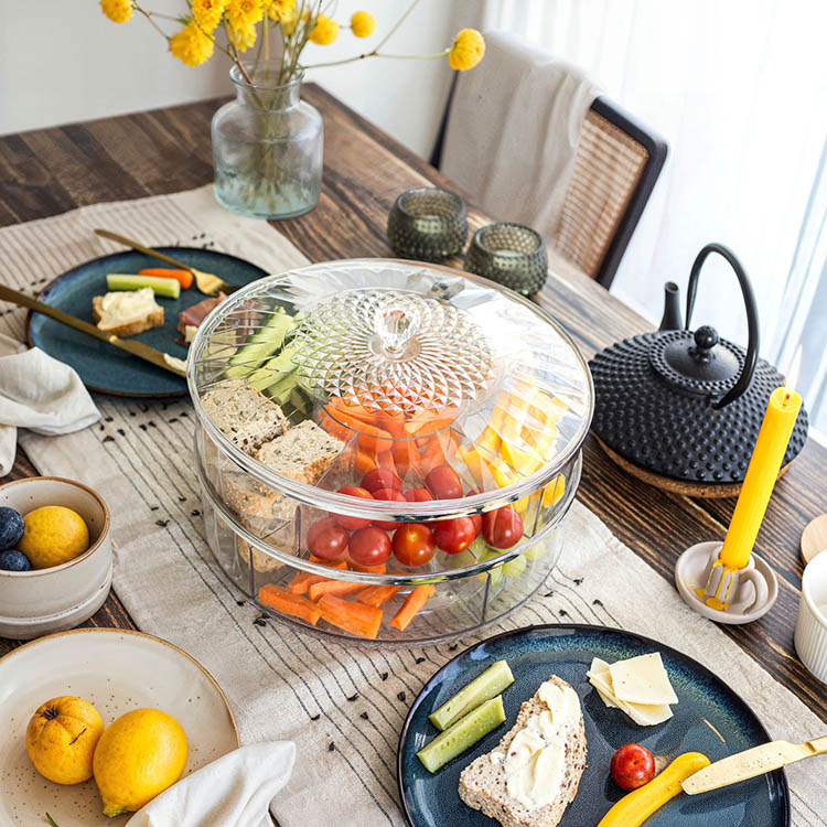 Serveringsfat med lokk, Double