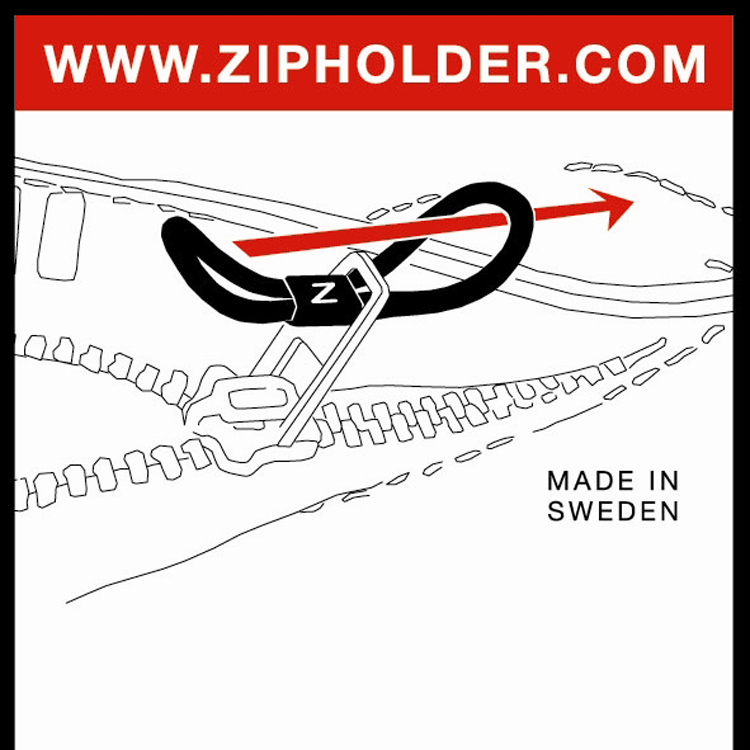 ZipHolder, buksesmekkholder