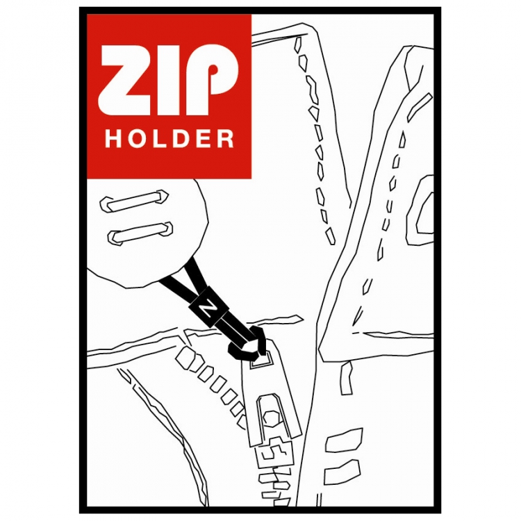 ZipHolder, glidelåsholder