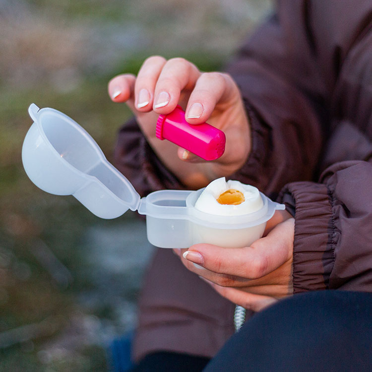 Eggboks med saltkar