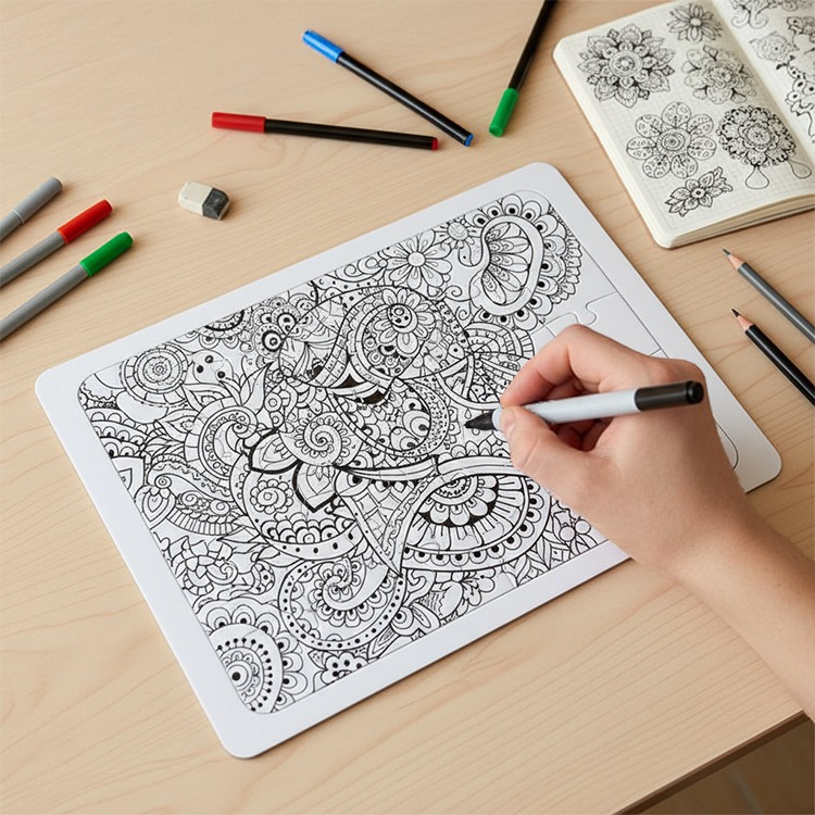 Blankt puslespill, 30 brikker