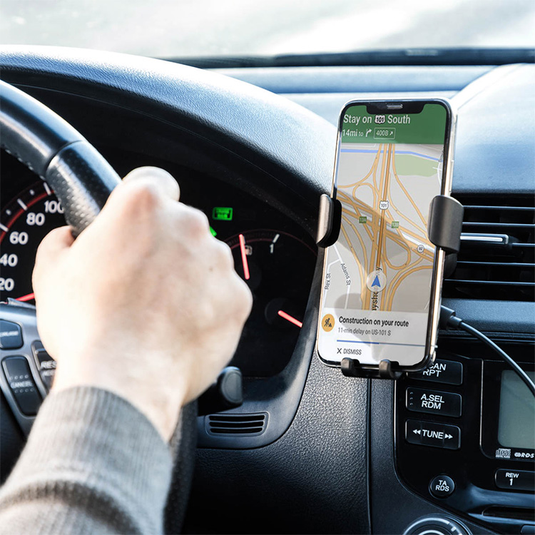 Mobilholder til bilen med QI-lading