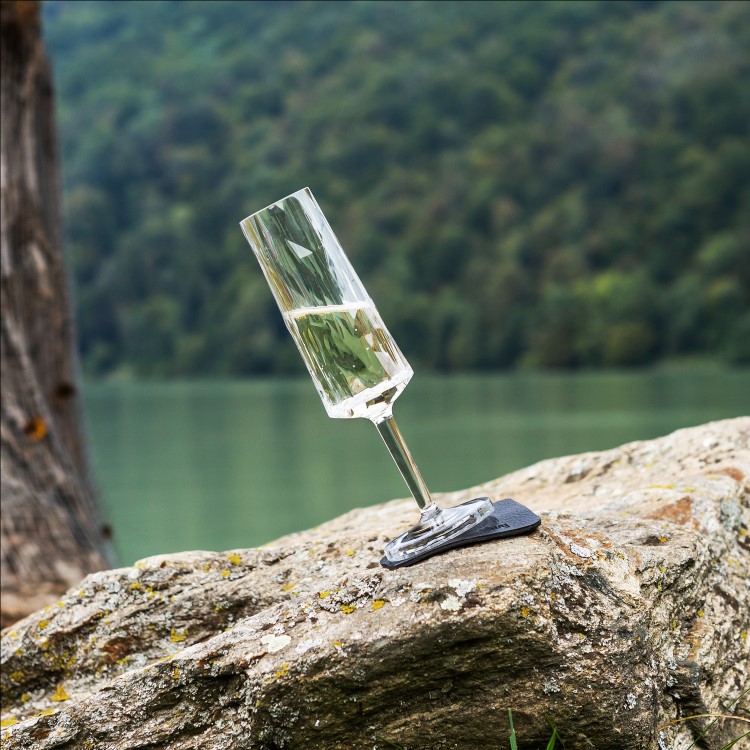 Magnetiske Champagneglass i plast Silwy, 2 stk.
