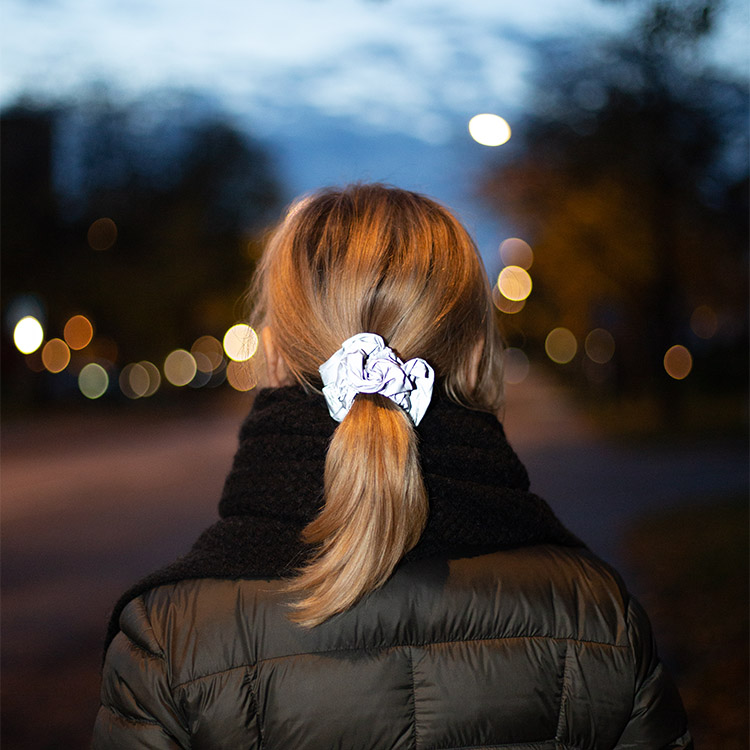 Reflekterende scrunchie