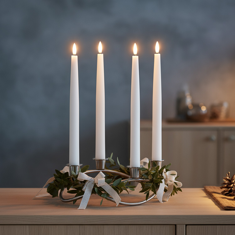 Stearinlys med fjernkontroll, 4 stk.