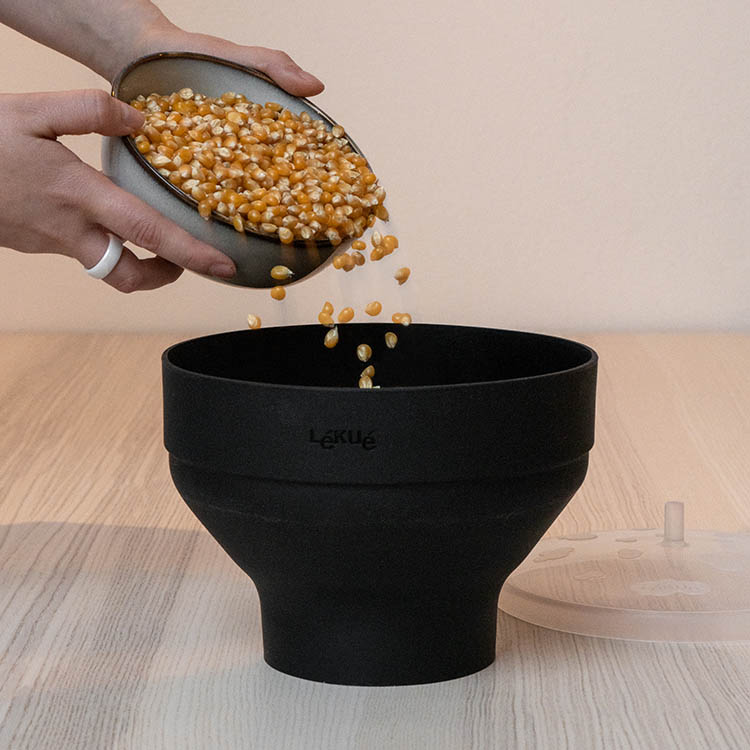Popcornbolle for mikrobølgeovn, Svart