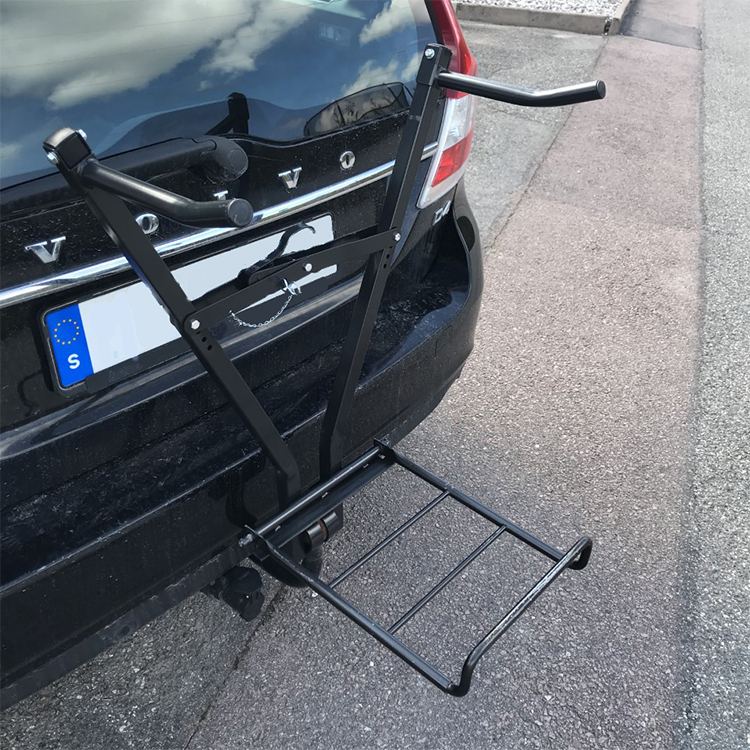 Sykkelstativ med hylle