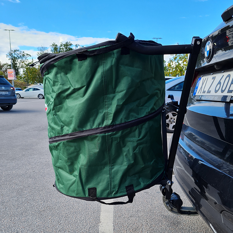 Sykkelstativ med hylle