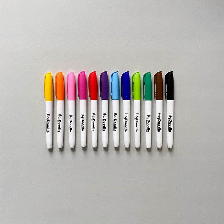 Ekstra tusjer til fargeleggingsmatte