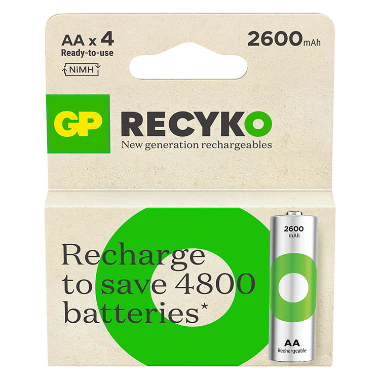 Oppladbare batterier, GP ReCyko