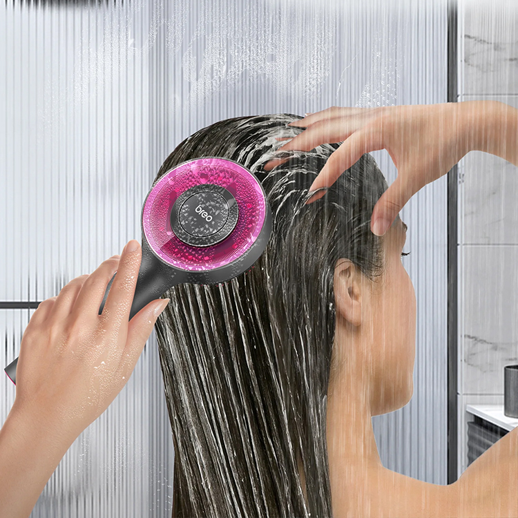 Hodebunnbørste med rødlysterapi, Breo