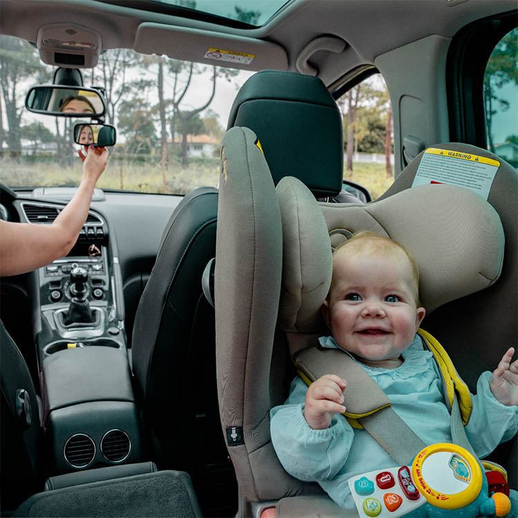 LED-speil for bilbarnestol