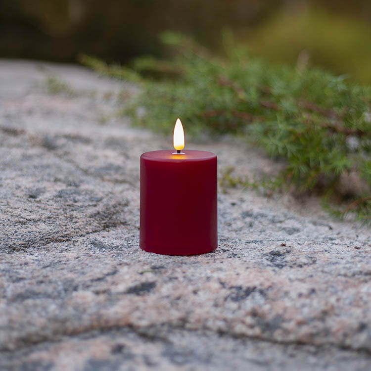 Liten lysblokk med skumringssensor, Rød