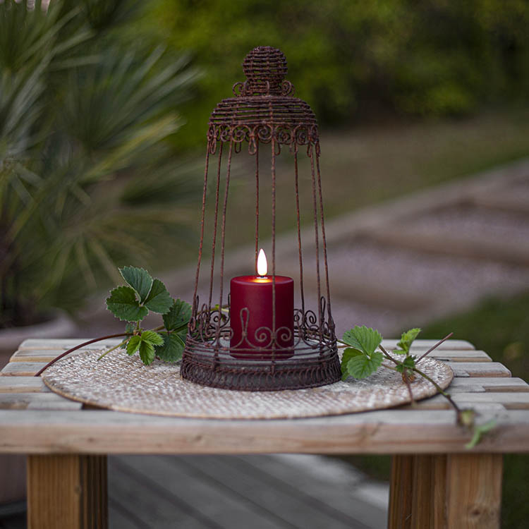 Liten lysblokk med skumringssensor, Rød