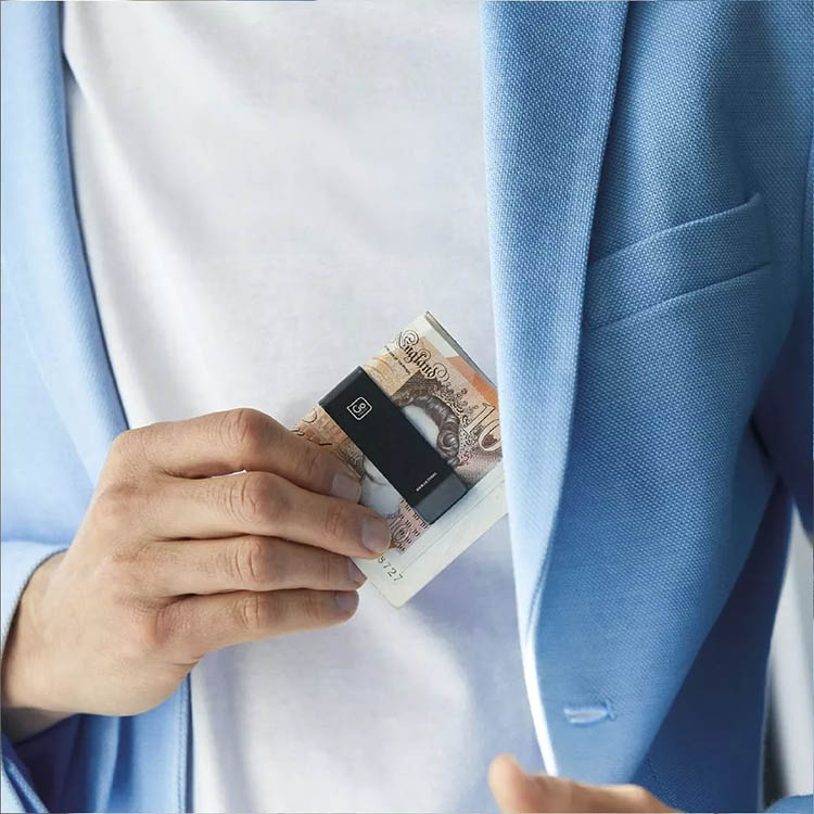 Kortholder med belteklips