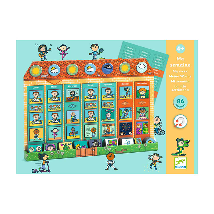 Magnetisk ukekalender for barn