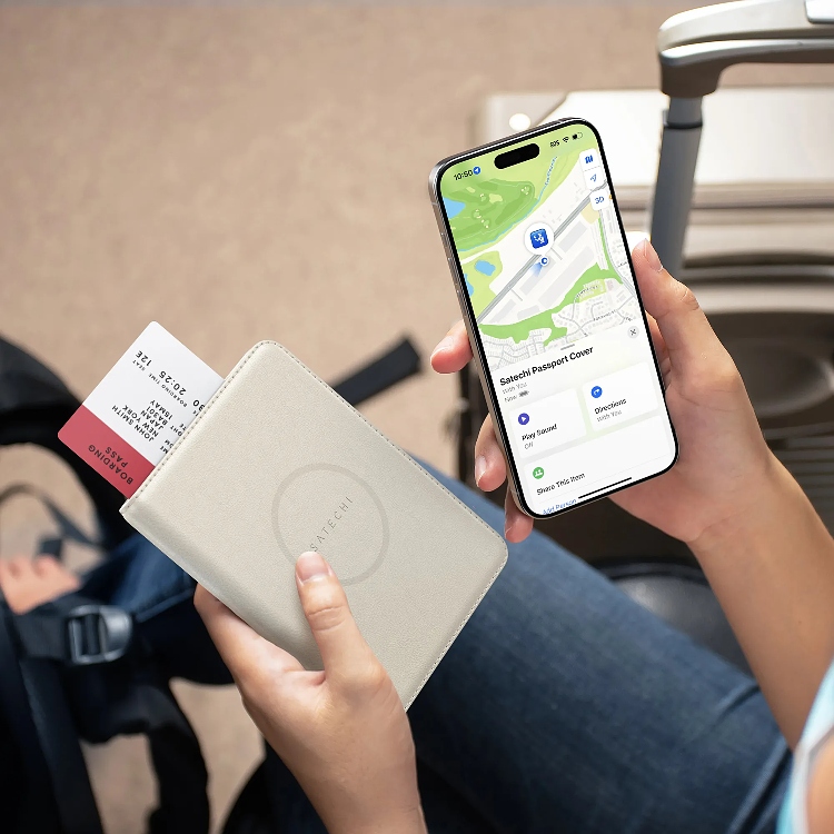 Passetui med sporing og RFID-beskyttelse